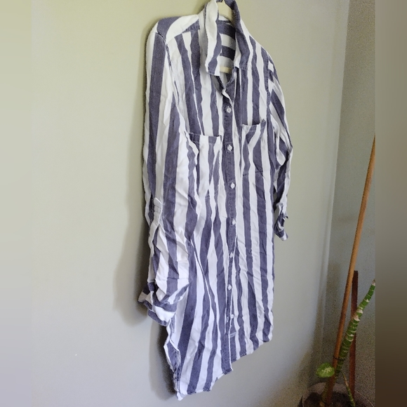 Rails Julian Libson Stripe Collared Button Down Top Women's Size Small - Picture 4 of 7